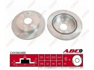 C41046ABE ABE - Тормозной диск - Autoyamato