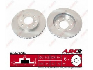 C30509ABE ABE - Тормозной диск - Autoyamato