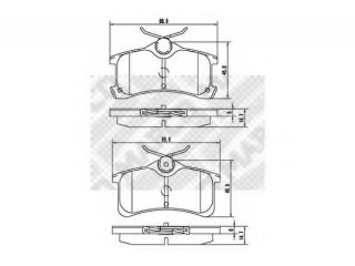 Тормозные колодки 6910 (MAPCO)