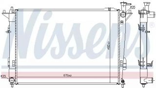 675068 NISSENS - Радиатор - Autoyamato