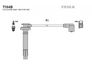 T584B TESLA - Провода свечные - Autoyamato