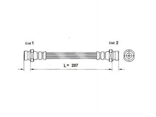 QB27.037 QUICK BRAKE (OJD) - Шланг тормозной - Autoyamato