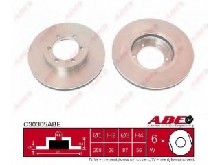C30305ABE ABE - Тормозной диск - Autoyamato