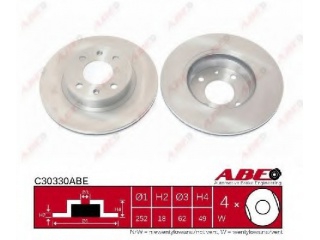 C30330ABE ABE - Тормозной диск - Autoyamato