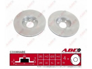 C31089ABE ABE - Тормозной диск - Autoyamato