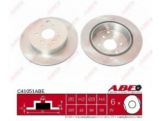 C41051ABE ABE - Тормозной диск - Autoyamato
