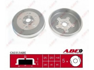 C60312ABE ABE - Тормозной диск - Autoyamato