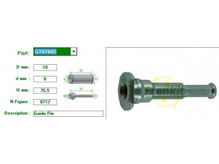 G107602 FRENKIT - Направляющие суппорта - Autoyamato