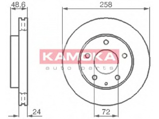 103992 KAMOKA - Тормозной диск - Autoyamato