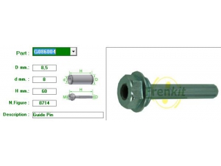 G086004 FRENKIT - Направляющие суппорта - Autoyamato