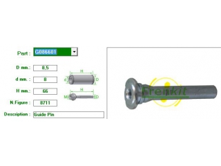 G086601 FRENKIT - Направляющие суппорта - Autoyamato
