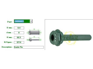 G086603 FRENKIT - Направляющие суппорта - Autoyamato