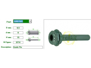 G087501 FRENKIT - Направляющие суппорта - Autoyamato