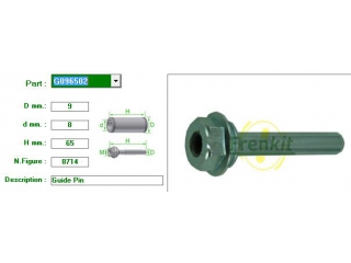 G096502 FRENKIT - Направляющие суппорта - Autoyamato