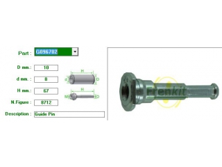 G096702 FRENKIT - Направляющие суппорта - Autoyamato