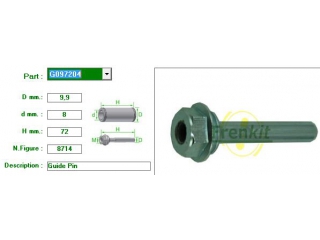 G097204 FRENKIT - Направляющие суппорта - Autoyamato