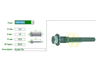 G097901 FRENKIT - Направляющие суппорта - Autoyamato