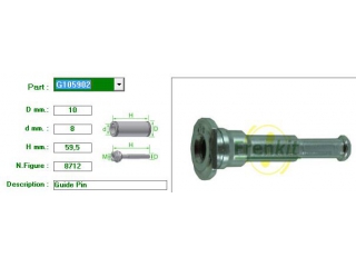 G105902 FRENKIT - Направляющие суппорта - Autoyamato