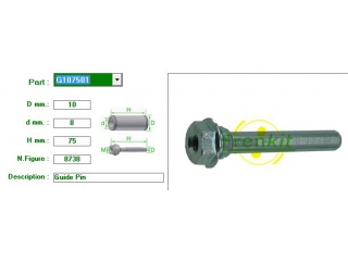 G107501 FRENKIT - Направляющие суппорта - Autoyamato