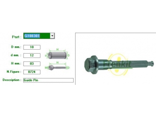 G108301 FRENKIT - Направляющие суппорта - Autoyamato