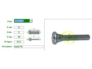 G125801 FRENKIT - Направляющие суппорта - Autoyamato