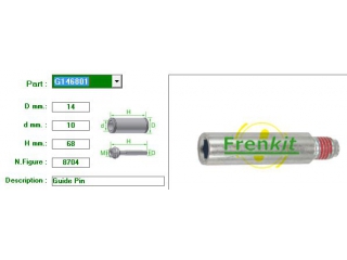 G146801 FRENKIT - Направляющие суппорта - Autoyamato