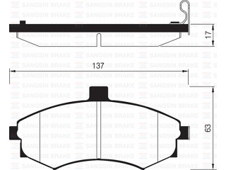 SP1152 SANGSIN - Тормозные колодки - Autoyamato