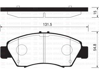 SP2032 SANGSIN - Тормозные колодки - Autoyamato
