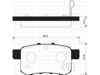SP2103 SANGSIN - Тормозные колодки - Autoyamato