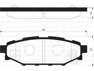 SP2118 SANGSIN - Тормозные колодки - Autoyamato