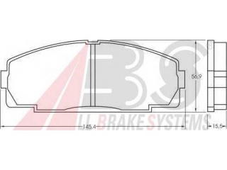 36702 A.B.S - Тормозные колодки - Autoyamato