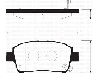 SP1244 SANGSIN - Тормозные колодки - Autoyamato