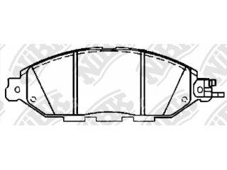 PN50001 NIBK - Тормозные колодки - Autoyamato