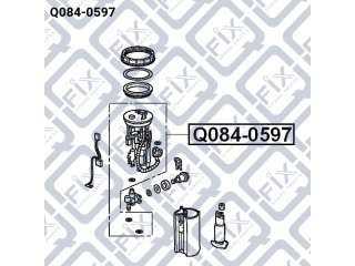 Фильтр топливный Q0840597 (Q-FIX)