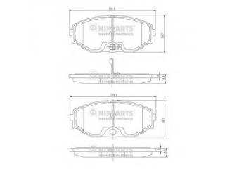 J3601074 NIPPARTS - Тормозные колодки - Autoyamato