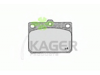 350374 KAGER - Тормозные колодки - Autoyamato