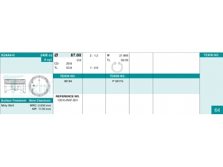 38184STD TEIKIN - Поршня - Autoyamato