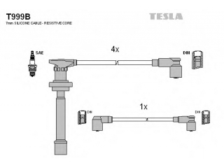 T999B TESLA - Провода свечные - Autoyamato