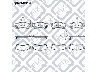 Тормозные колодки Q0930014 (Q-FIX)