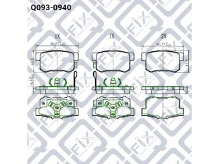 Тормозные колодки Q0930940 (Q-FIX)