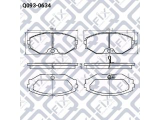 Тормозные колодки Q0930634 (Q-FIX)