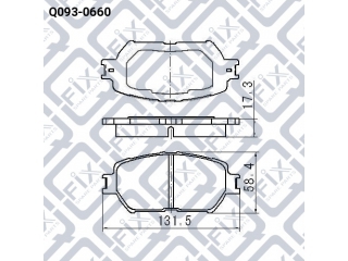 Тормозные колодки Q0930660 (Q-FIX)