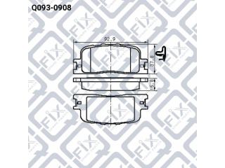 Тормозные колодки Q0930908 (Q-FIX)