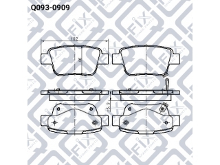 Тормозные колодки Q0930909 (Q-FIX)