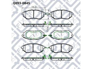 Тормозные колодки Q0930845 (Q-FIX)