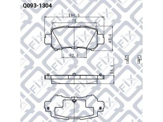 Тормозные колодки Q0931304 (Q-FIX)