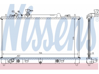 68508 NISSENS - Радиатор - Autoyamato