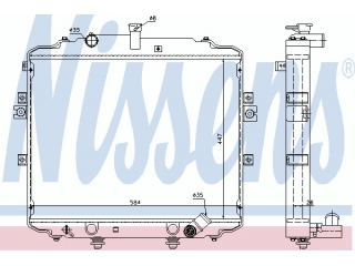 66996 NISSENS - Радиатор - Autoyamato