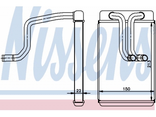 77620 NISSENS - Радиатор печки - Autoyamato