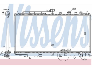 62276 NISSENS - Радиатор - Autoyamato